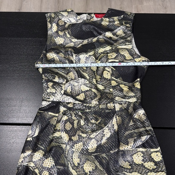 Lanvin Alber Elbaz 2012 Python Snake Sheen Sheath Silk Runway Dress - Size 38 - Picture 14 of 16